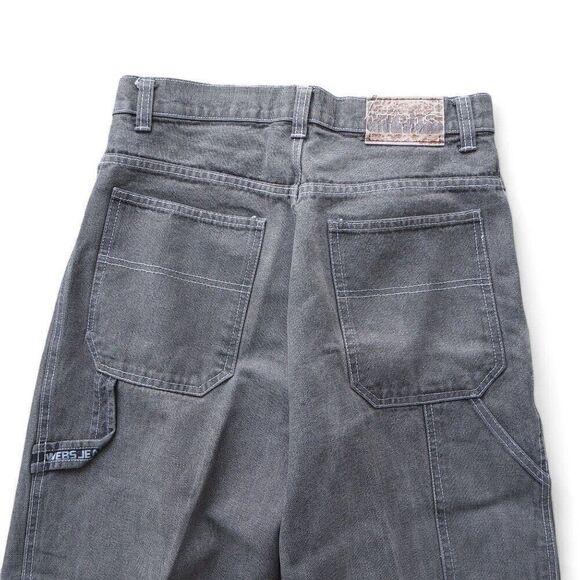 Webs Original Jeanswear Vintage 90s Y2K Skate Carpenter Jeans Grey Men's 32 x 32 - Picture 8 of 14
